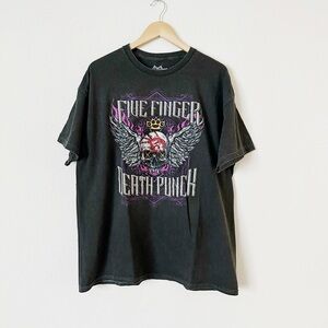 NEW Five Finger Death Punch Black Graphic T-Shirt